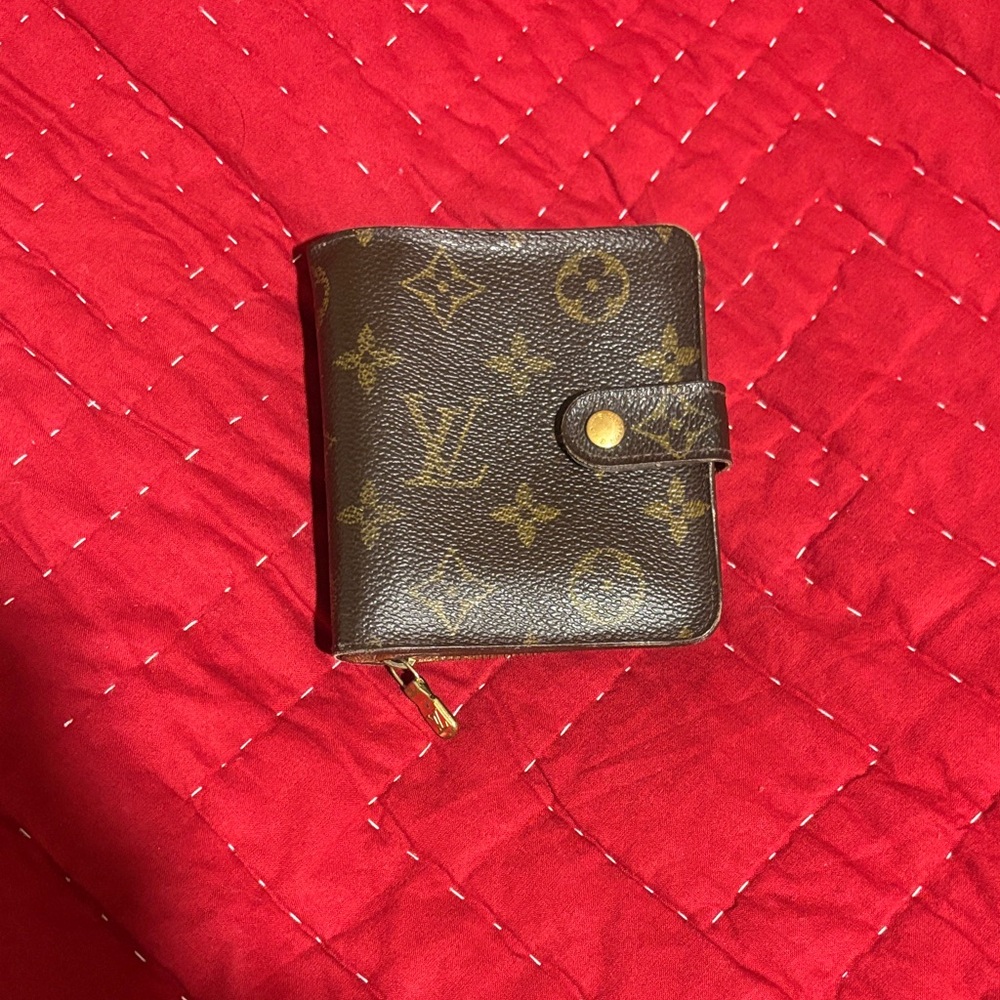 Vintage Louis Vuitton Brown Monogram Compact Wallet